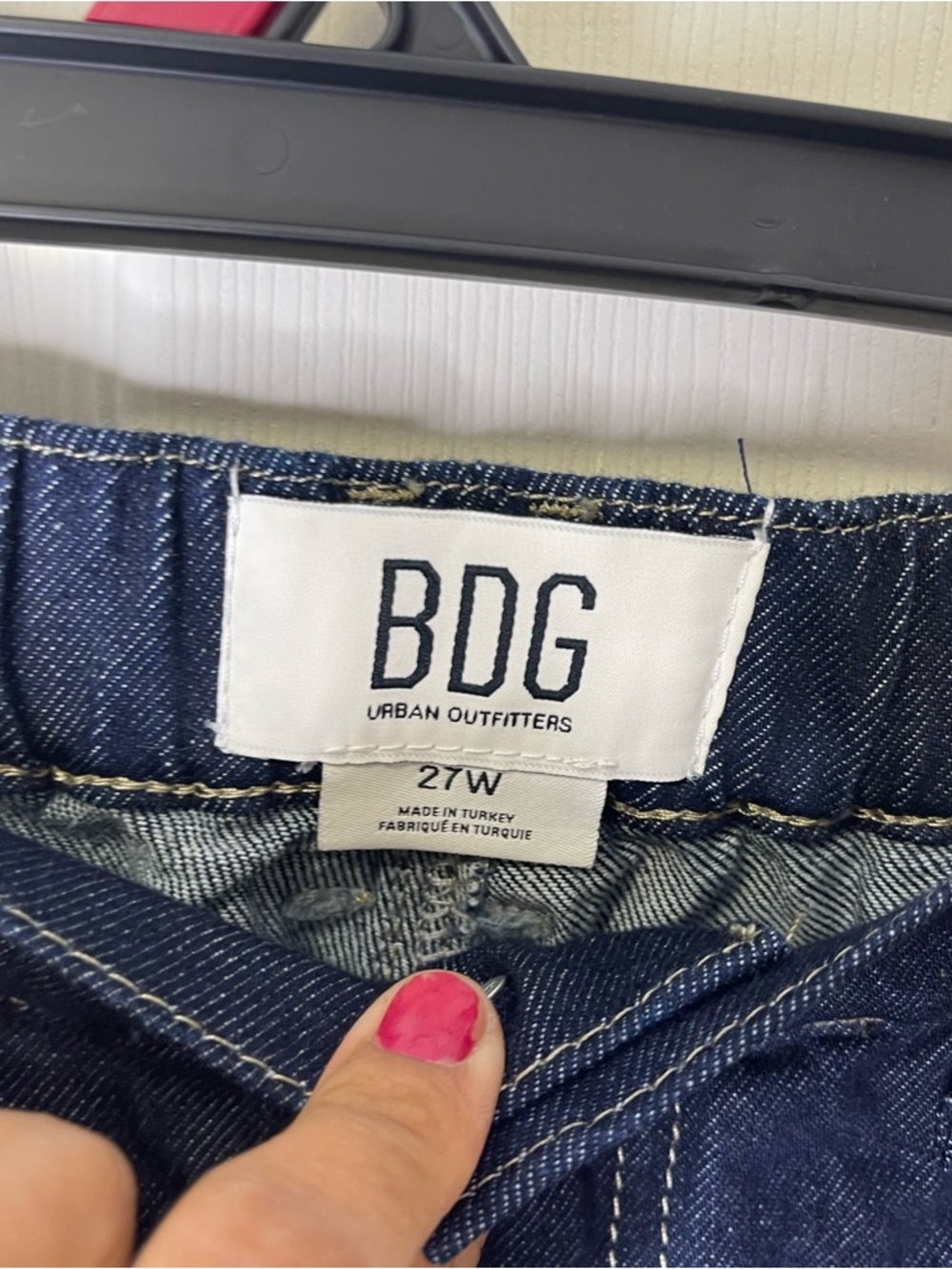 BDG Denim Strappy Baggy Cargo Pants Sz 27w - Picture 2 of 11